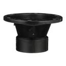 Black 4 in. ABS DWV Overall Size Closet Flange with Plastic Ring 