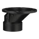 Black 4 in. ABS DWV Overall Size Closet Flange with Plastic Ring 