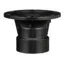 Black 4 in. ABS DWV Overall Size Closet Flange with Plastic Ring 
