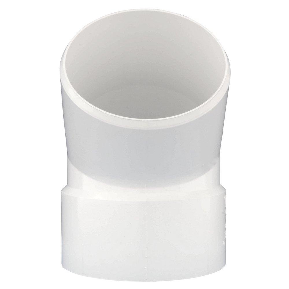 White PVC DWV 45&deg; Street Elbow 