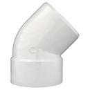 White PVC DWV 45&deg; Street Elbow 