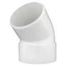 White PVC DWV 45&deg; Street Elbow 