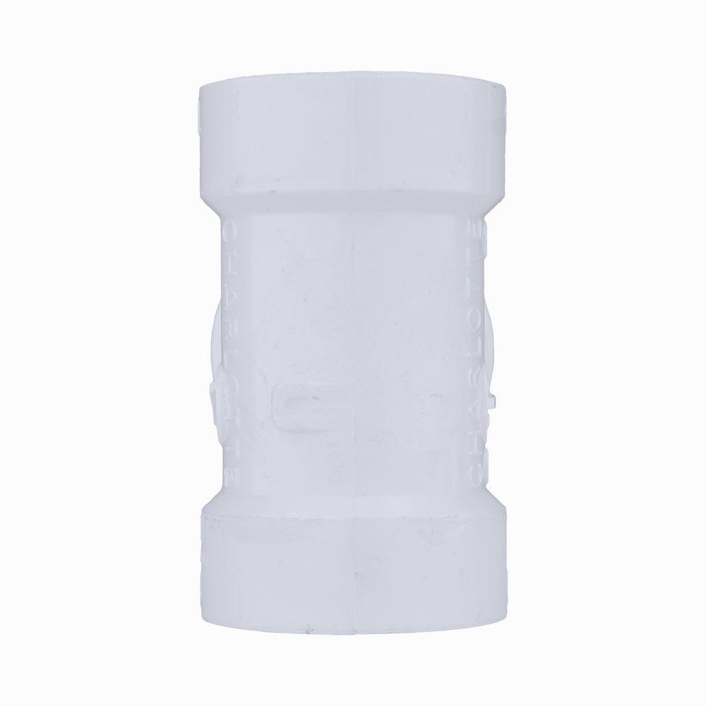 White PVC DWV 2-Way Cleanout Tee 