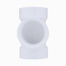 White PVC DWV 2-Way Cleanout Tee 