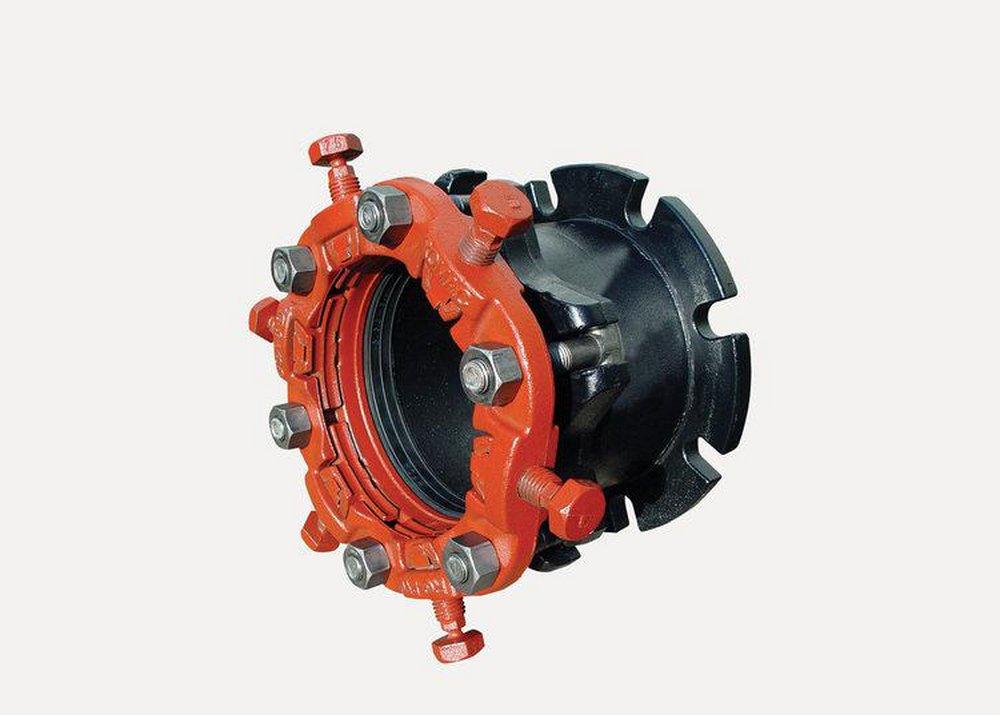 Romac Industries Ductile Iron PVC Pipe Restrained Flange Adapter 