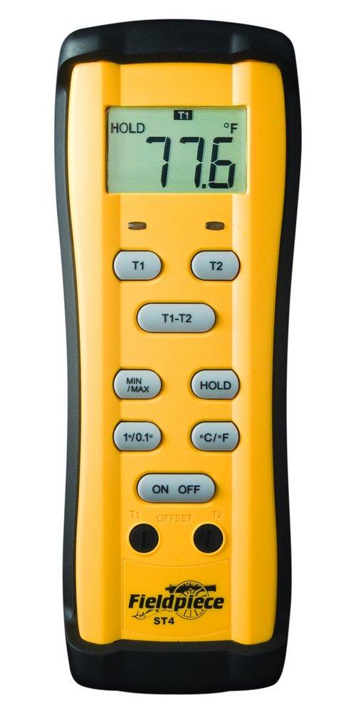 Fieldpiece Instruments Yellow Dual Temperature Meter with K-Leads 