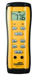 Fieldpiece Instruments Yellow Dual Temperature Meter with K-Leads