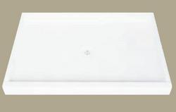 42 in. x 60 in. Shower Base with Center Drain in White