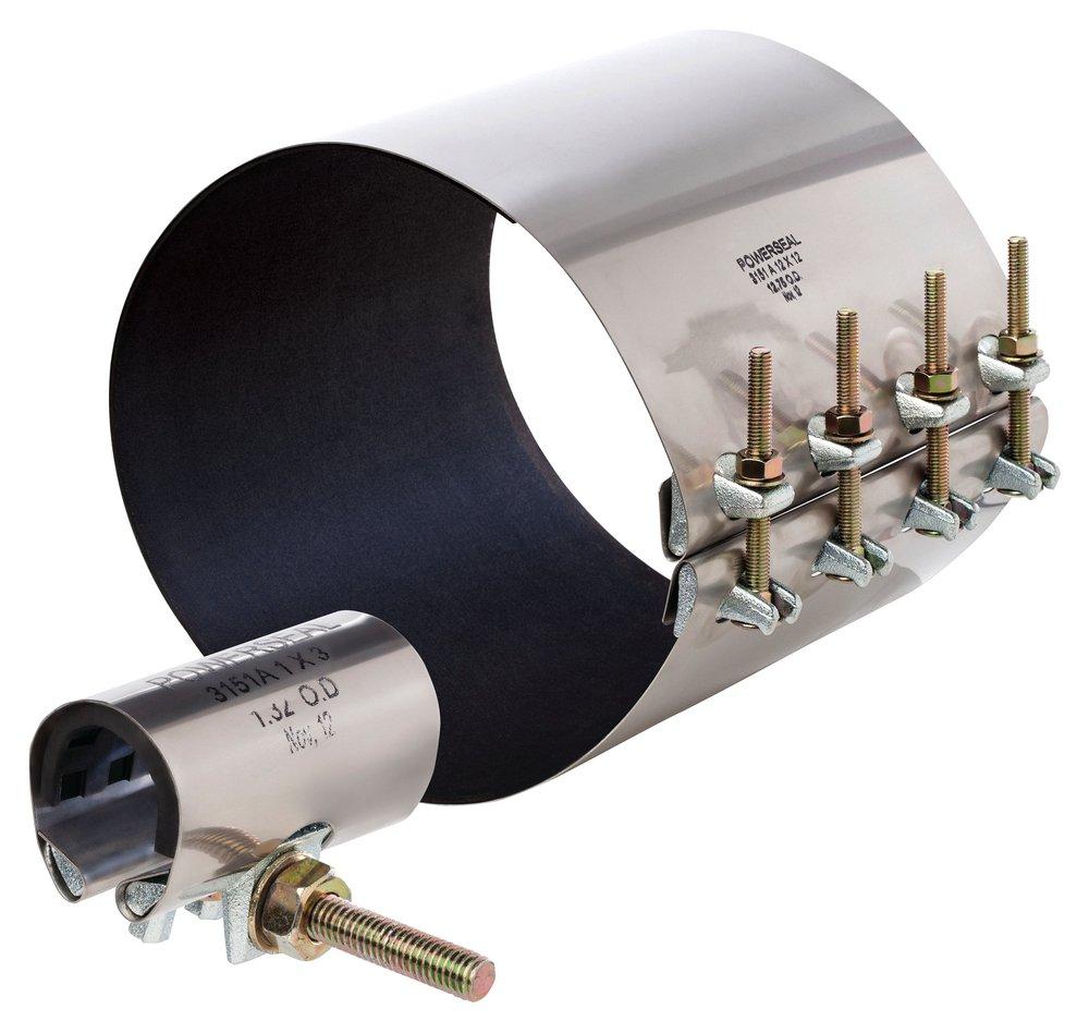 Powerseal Pipeline Products 3/4 in. Stainless Steel Repair Clamp 