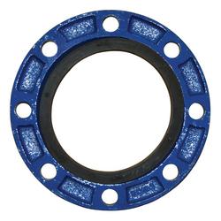 6 in. Flanged x Gasket Fusion Bonded Epoxy Ductile Iron Adapter