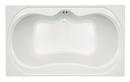 72 x 42 in. Whirlpool Drop-In Bathtub with Center Drain in Biscuit