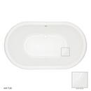 Signature Hardware White 72 x 42 in. Air Bath Drop-In Bathtub Front Drain 