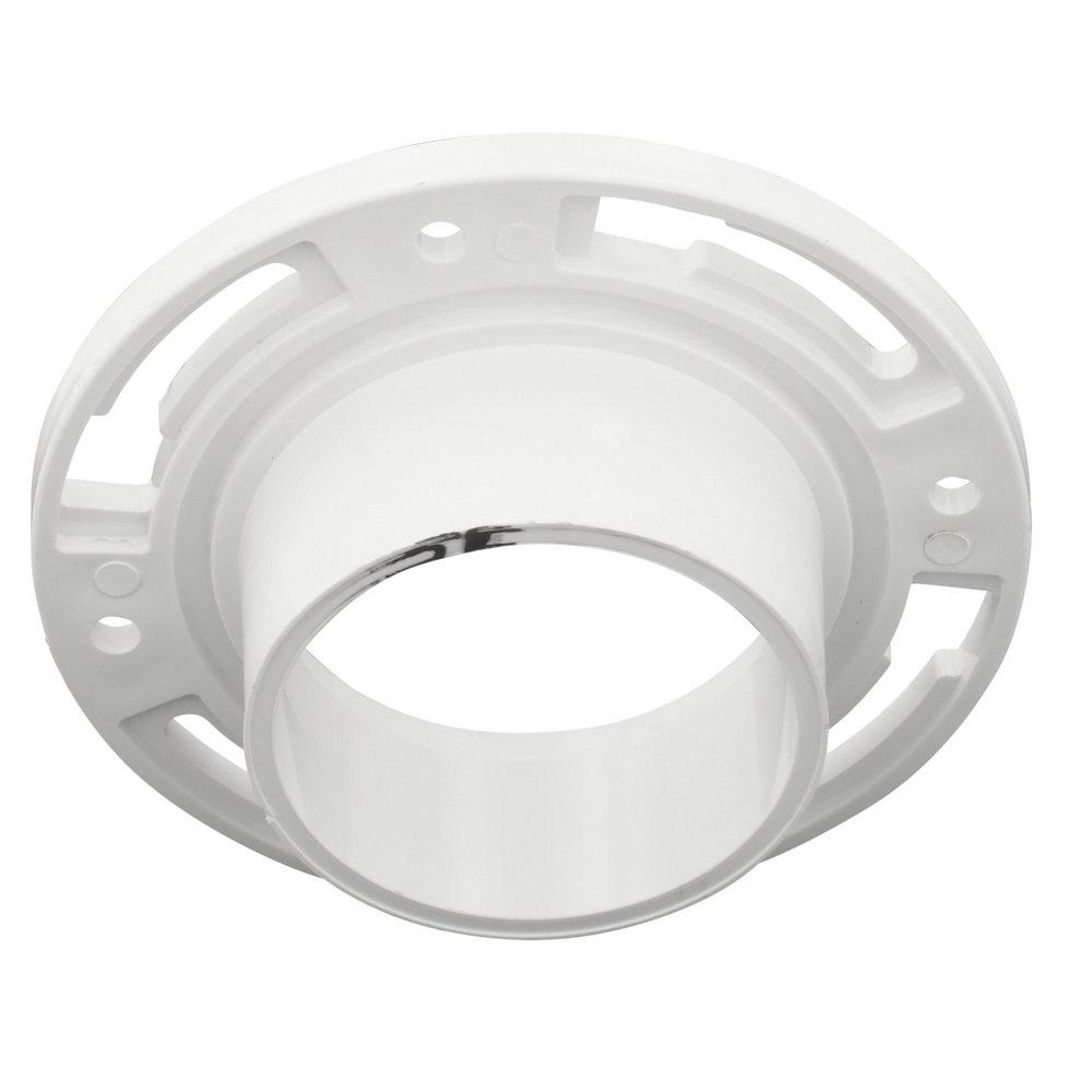 White Pipe PVC DWV Flush Closet Flange 