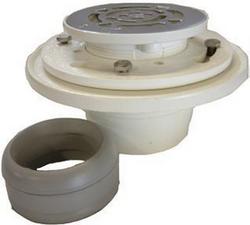 2 in. Threaded Plastic Stainless Steel Shower Drain