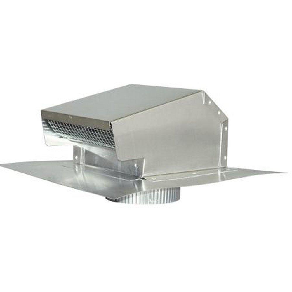 Deflecto Silver 10 in. Roof Vent Aluminum Silver 