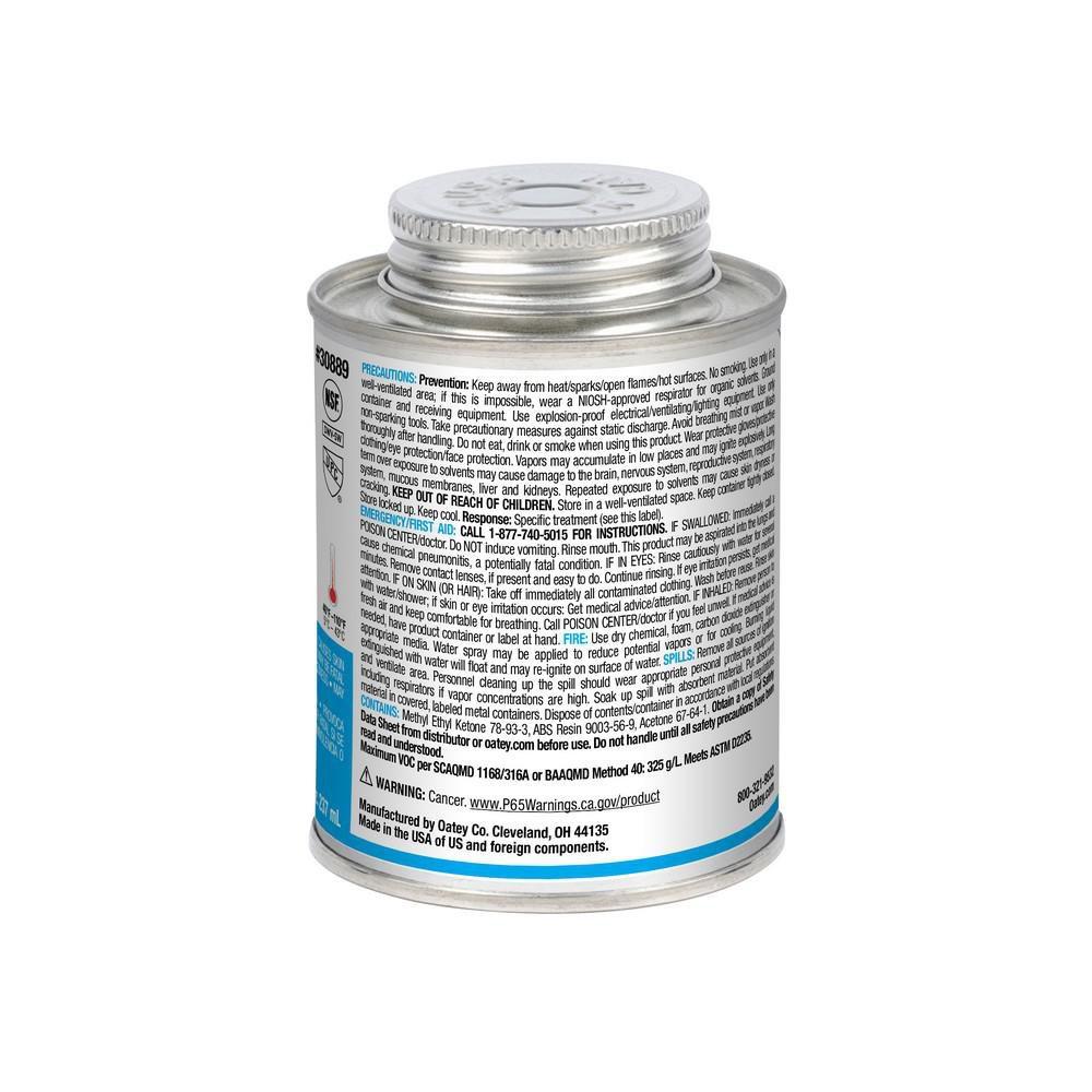 Oatey&reg; Black Plastic Black Pipe Cement 