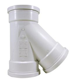 6 in. Gasket PVC Sch. 40 Double Sewer Wye (Fabricated)