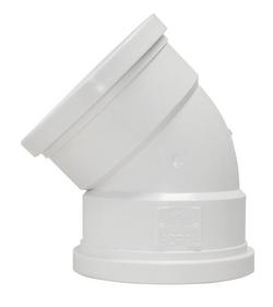 6 in. Gasket Heavy Wall Fabricated Straight DR 26 PVC 45 Degree Elbow