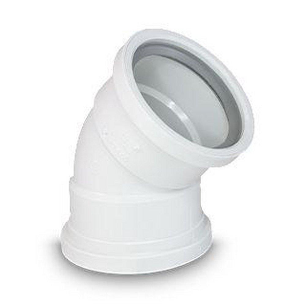 TRENCH TOUGH PLUS Gasket 45 Degree SDR 26 Plastic Sewer Elbow 
