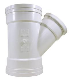 8 x 8 x 6 in. Gasket PVC Sch. 40 SDR 26 Sewer Wye