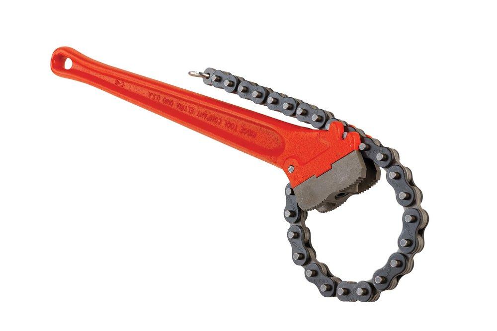 RIDGID Brushed Nickel Chain Wrench 