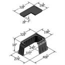 Carson Industries Black 12 x 30 in. Water Meter Box Lid L-Bolt 
