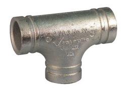 8 in. Grooved 800 psi Hot Dipped Galvanized Ductile Iron Tee