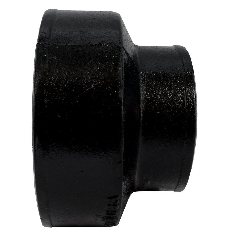 Black No Hub Cast Iron Reducer Short Concentric 