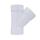 White PVC DWV Wye 