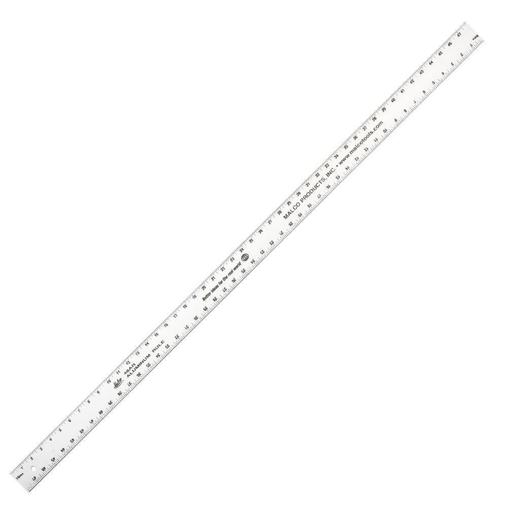 Malco Silver 0.125 in. Aluminum Ruler 