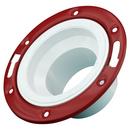 White PVC DWV Street Adjustable Metal Ring Closet Flange 