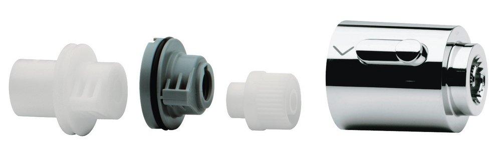 GROHE Polished Chrome 3-1/8 in. Brass Handle in Polished Chrome 