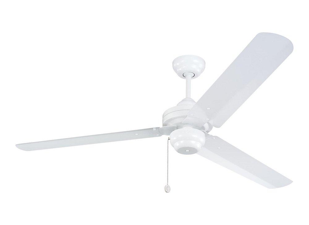 Monte Carlo White 94W 3-Blade Ceiling Fan with 54 in. Blade Span 