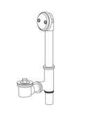 Gerber Plumbing Polished Chrome Lift and Turn Drain 