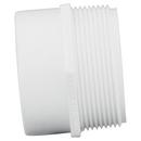 White PVC DWV Male Trap Adapter (Without Washer & Nut) 