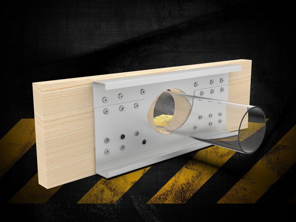 Metwood 1 in. Steel Hole Reinforcer 