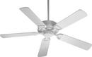 Quorum International White 66W 5-Blade Ceiling Fan with 52 in. Blade Span and Light Kit 