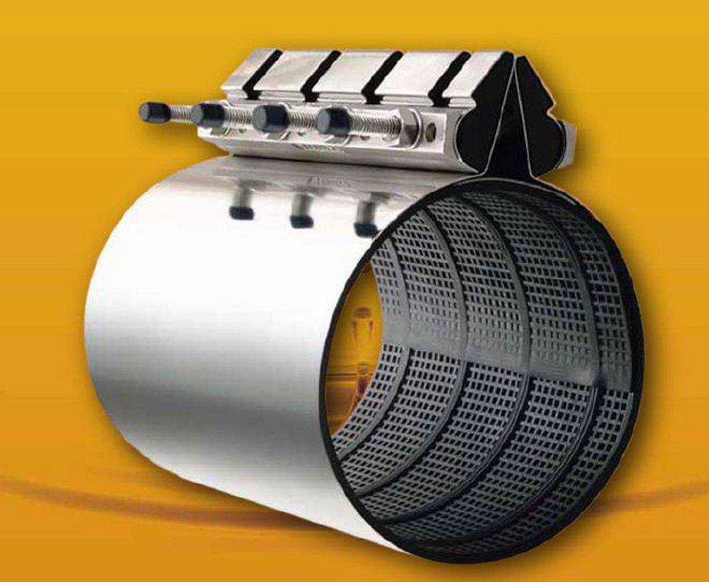 Krausz USA 12 in. Repair Clamp 4.47 - 5.27 in. OD 