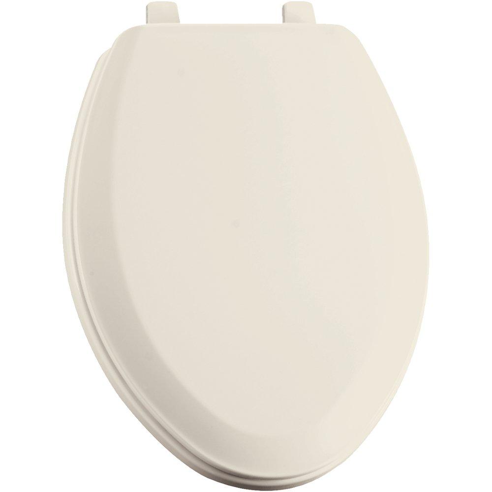 Bemis Biscuit Plastic Elongated Closed Front Toilet Seat 