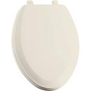 Plastic Elongated Closed Front Toilet Seat in Biscuit