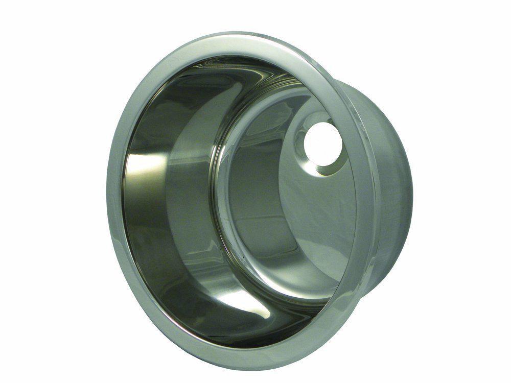 Opella Polished Stainless Steel No Hole Single Bowl Undermount Bar Sink 