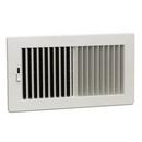 Hart & Cooley White 4 in. Ceiling and Sidewall Ceiling & Sidewall Register in White 2-way Plastic 