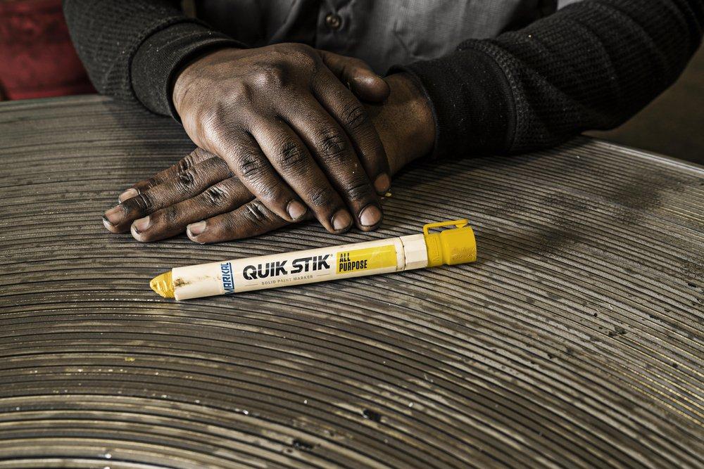 Markal&reg; Yellow 6 in. Solid Paint Marker 