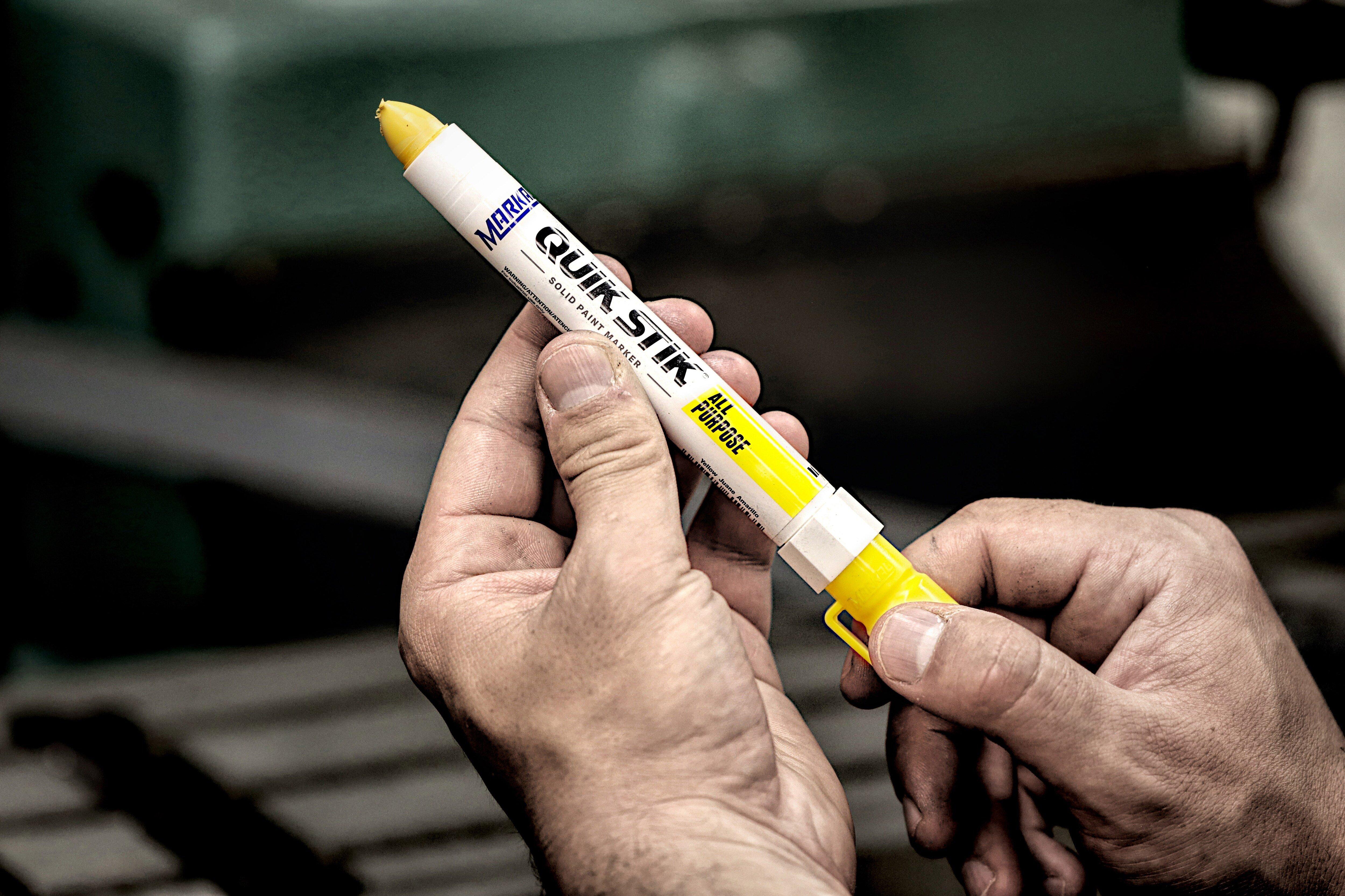 Markal&reg; Yellow 6 in. Solid Paint Marker 