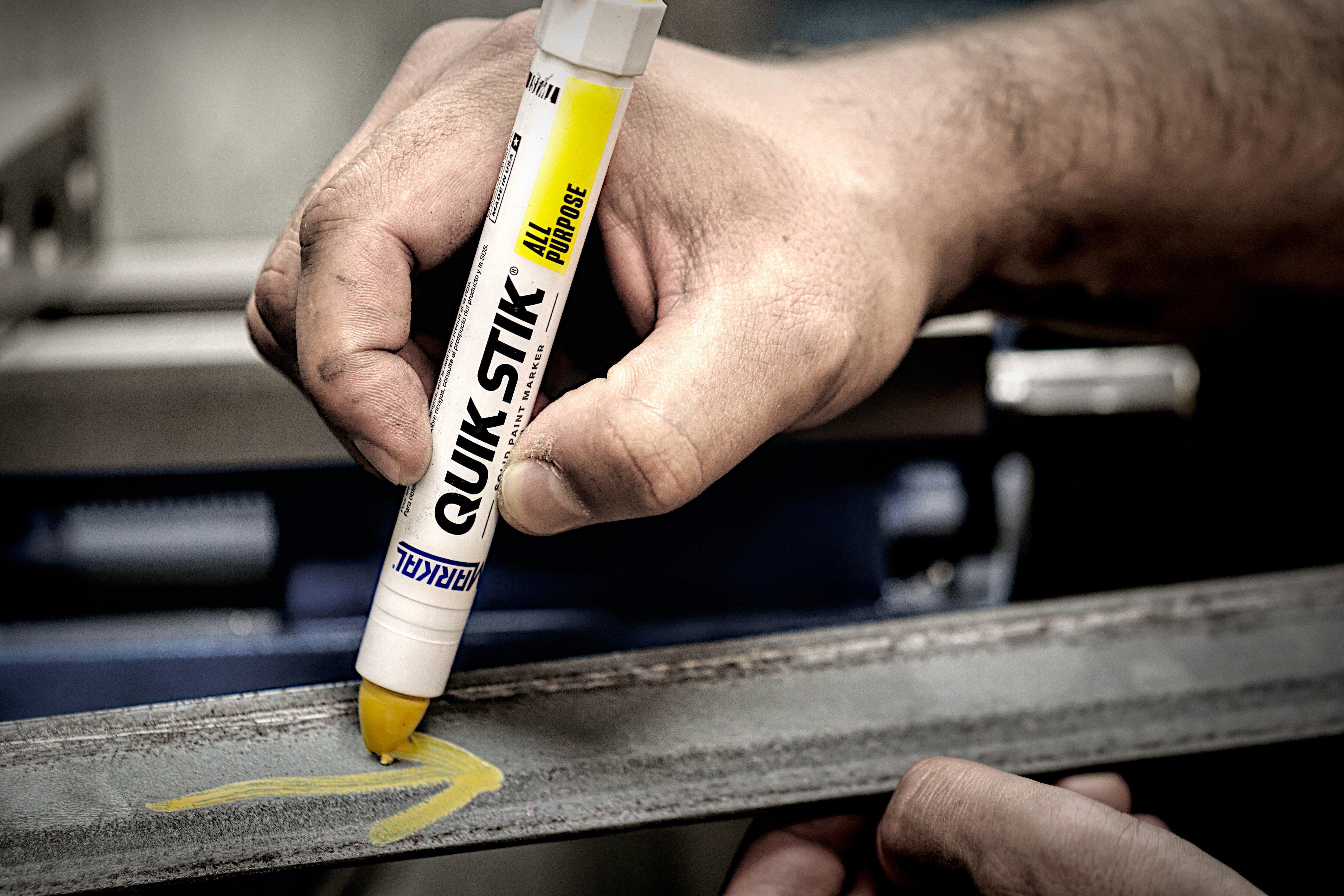 Markal&reg; Yellow 6 in. Solid Paint Marker 