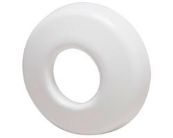 1 in. Plastic Shallow Box Escutcheon in White