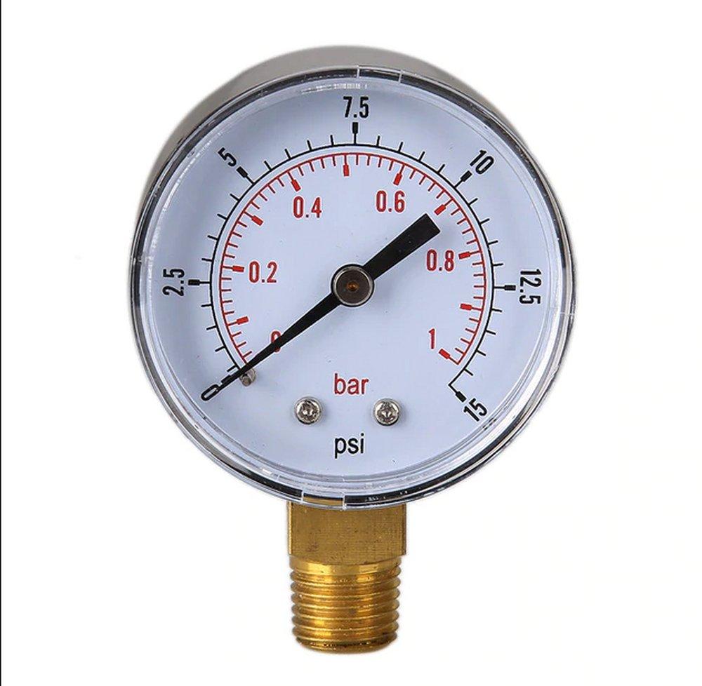 Precision Instruments 2-1/2 x 1/4 in. Low Cost Utility Pressure Gauge 