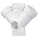 White PVC DWV Double Wye 
