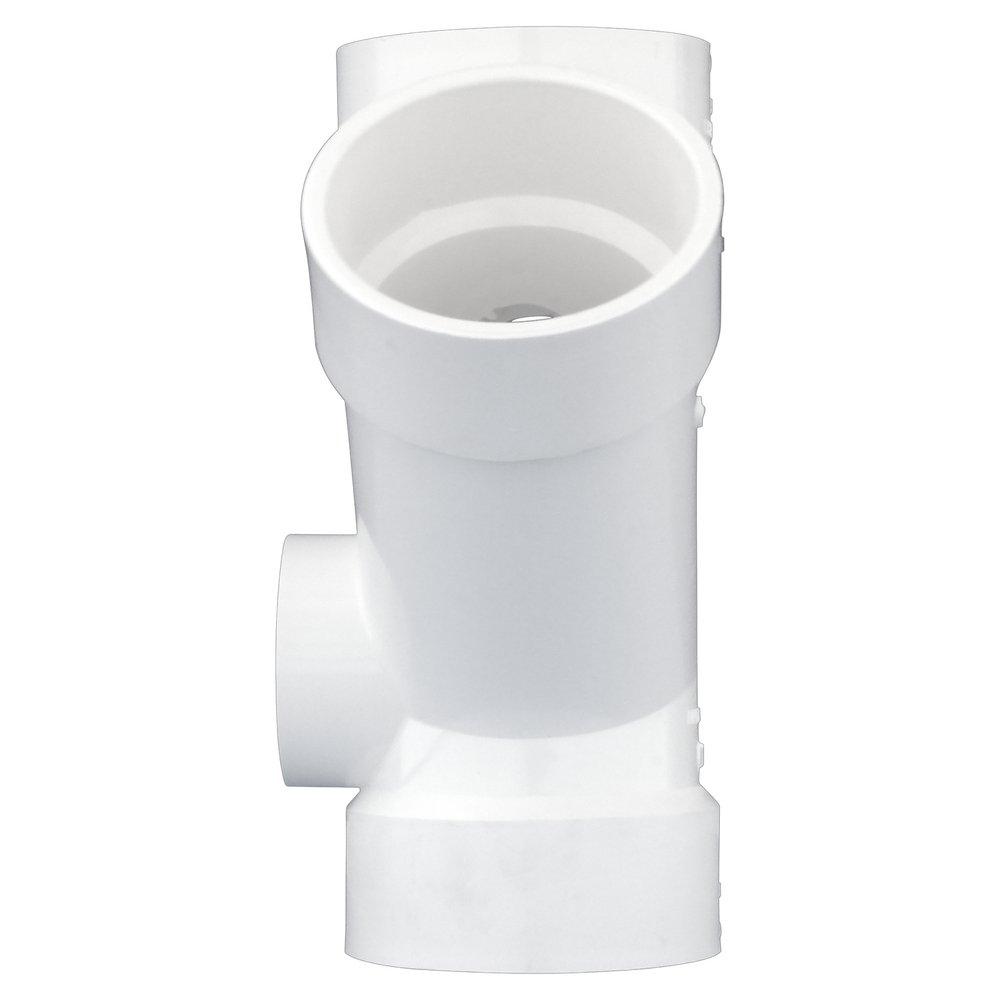 White PVC DWV Double Wye 