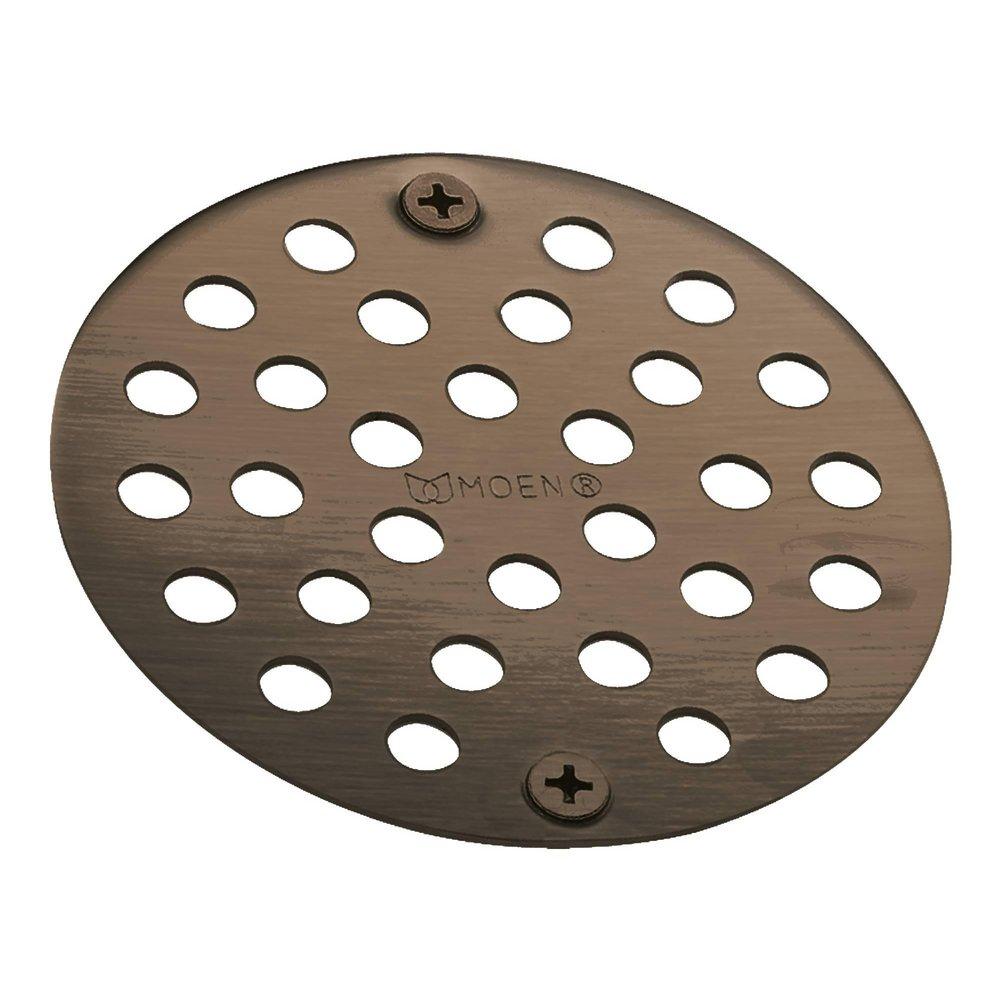Moen Oil Rubbed Bronze 4 in. Brass Drain Cover 